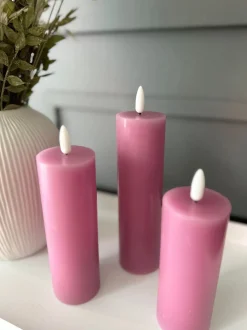 VIAMAJA LED Bloklys / VIOLET 3 stk – Inkl. fjernbetjening Best