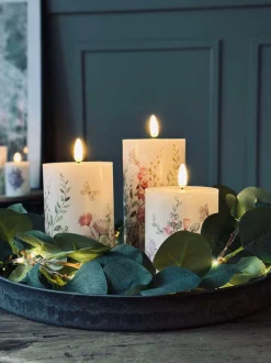VIAMAJA LED bloklys FLORA – Sæt med 3 stk og fjernbetjening Online