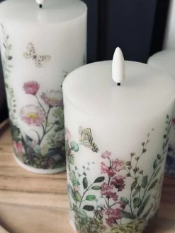 VIAMAJA LED bloklys FLORA – Sæt med 3 stk og fjernbetjening Online