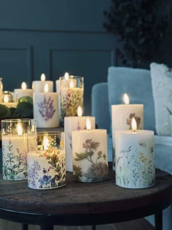 VIAMAJA LED bloklys FLORA – Sæt med 3 stk og fjernbetjening Online