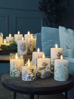 VIAMAJA LED bloklys FLORA – Sæt med 3 stk og fjernbetjening Online