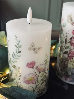 VIAMAJA LED bloklys FLORA – Sæt med 3 stk og fjernbetjening Online