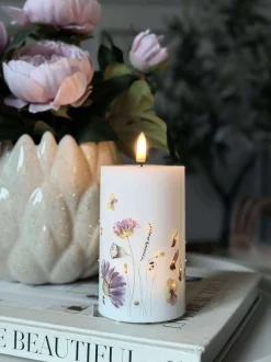 VIAMAJA LED Bloklys Flower TWINKLE - 12,5cm Online
