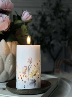 VIAMAJA LED Bloklys Flower TWINKLE - 12,5cm Online