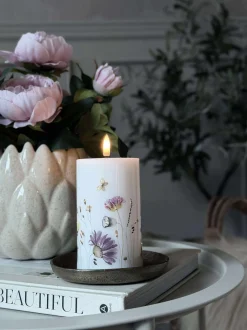 VIAMAJA LED Bloklys Flower TWINKLE - 12,5cm Online
