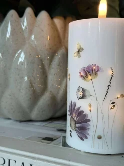 VIAMAJA LED Bloklys Flower TWINKLE - 12,5cm Online