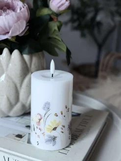 VIAMAJA LED Bloklys Flower TWINKLE - 12,5cm Online