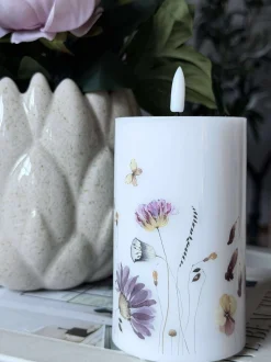 VIAMAJA LED Bloklys Flower TWINKLE - 12,5cm Online