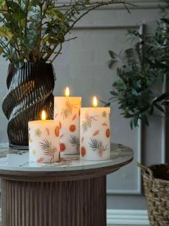 VIAMAJA LED bloklys FRUIT – Sæt m. 3 stk og fjernbetjening Outlet