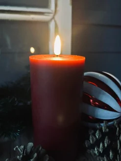 VIAMAJA LED Bloklys Rød 15cm Online