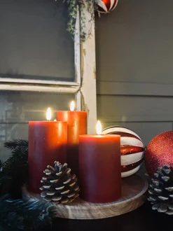 VIAMAJA LED Bloklys Rød 15cm Online