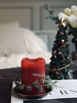VIAMAJA LED Bloklys Rød med timer - 7x9 cm Online