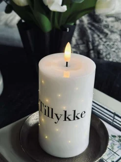 VIAMAJA LED Bloklys TWINKLE - Tillykke Outlet