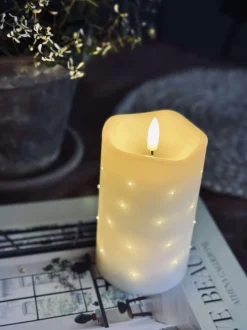 VIAMAJA LED Bloklys White TWINKLE - 12,5cm Best