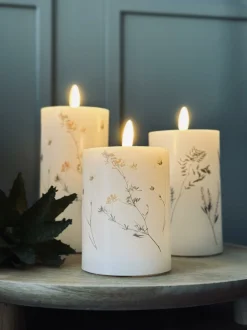 VIAMAJA LED bloklys WILD FLORA – Sæt m. 3 stk og fjernbetjening Online