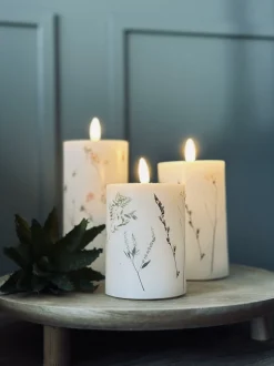 VIAMAJA LED bloklys WILD FLORA – Sæt m. 3 stk og fjernbetjening Online