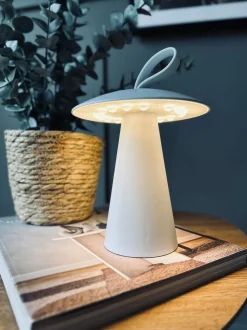 VIAMAJA LED Bordlampe genopladelig – Hvid - Virker inde og ude Sale