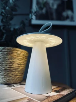 VIAMAJA LED Bordlampe genopladelig – Hvid - Virker inde og ude Sale
