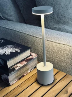 VIAMAJA LED bordlampe KELLY Creme - genopladelig New