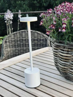 VIAMAJA LED bordlampe KELLY Hvid - genopladelig Online