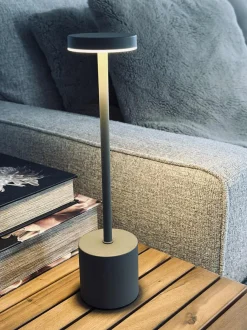 VIAMAJA LED bordlampe KELLY Taupe - genopladelig Online