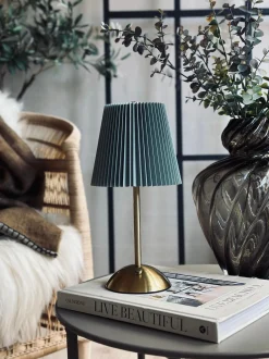 VIAMAJA LED bordlampe Large Plisse´ - genopladelig New