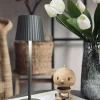VIAMAJA LED bordlampe MILLA Taupe - genopladelig Sale