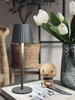 VIAMAJA LED bordlampe MILLA Taupe - genopladelig Sale