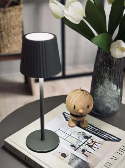 VIAMAJA LED bordlampe MILLA Taupe - genopladelig Sale