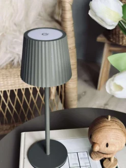 VIAMAJA LED bordlampe MILLA Taupe - genopladelig Sale