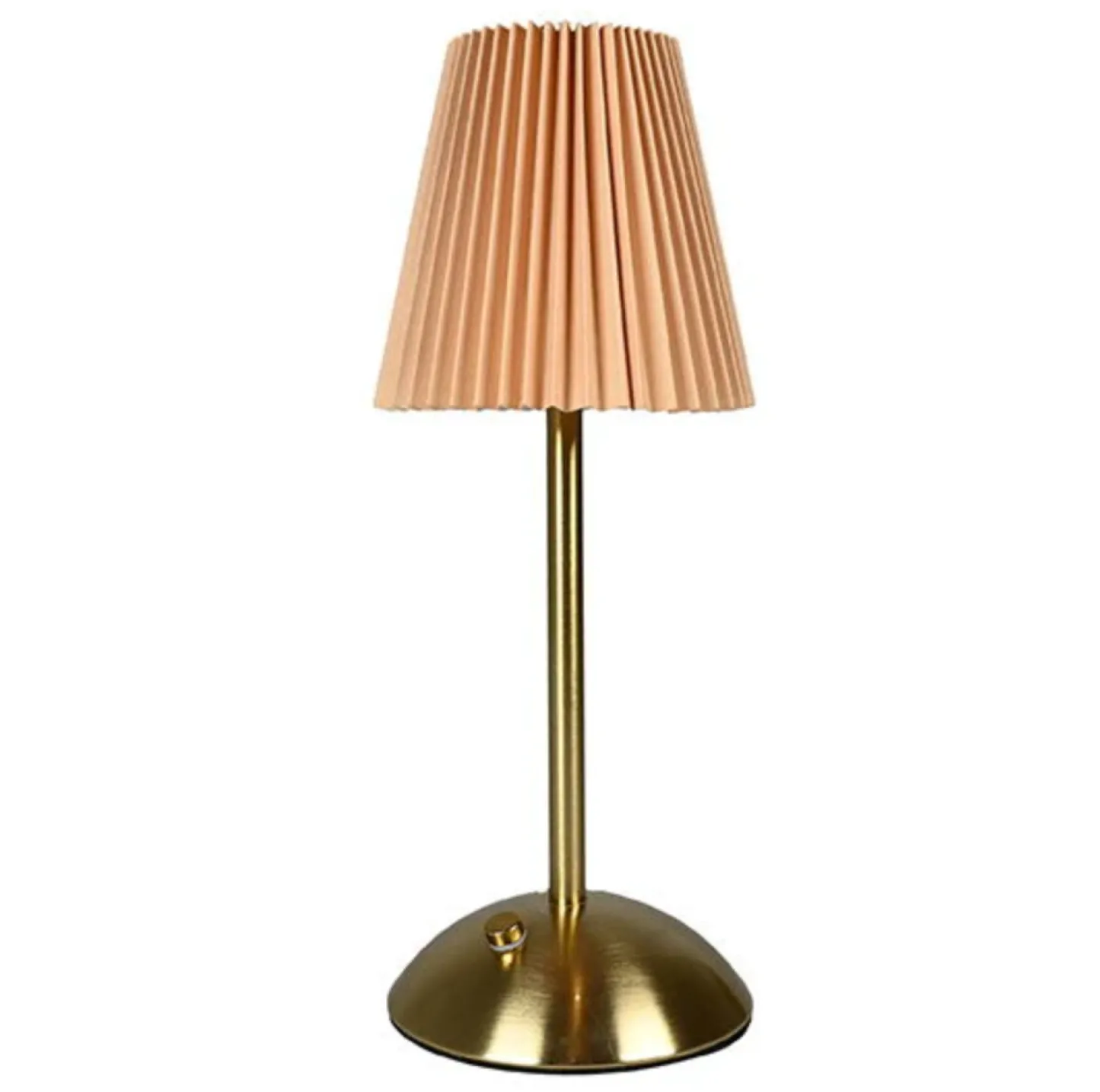VIAMAJA LED bordlampe Plisse´ beige - genopladelig New