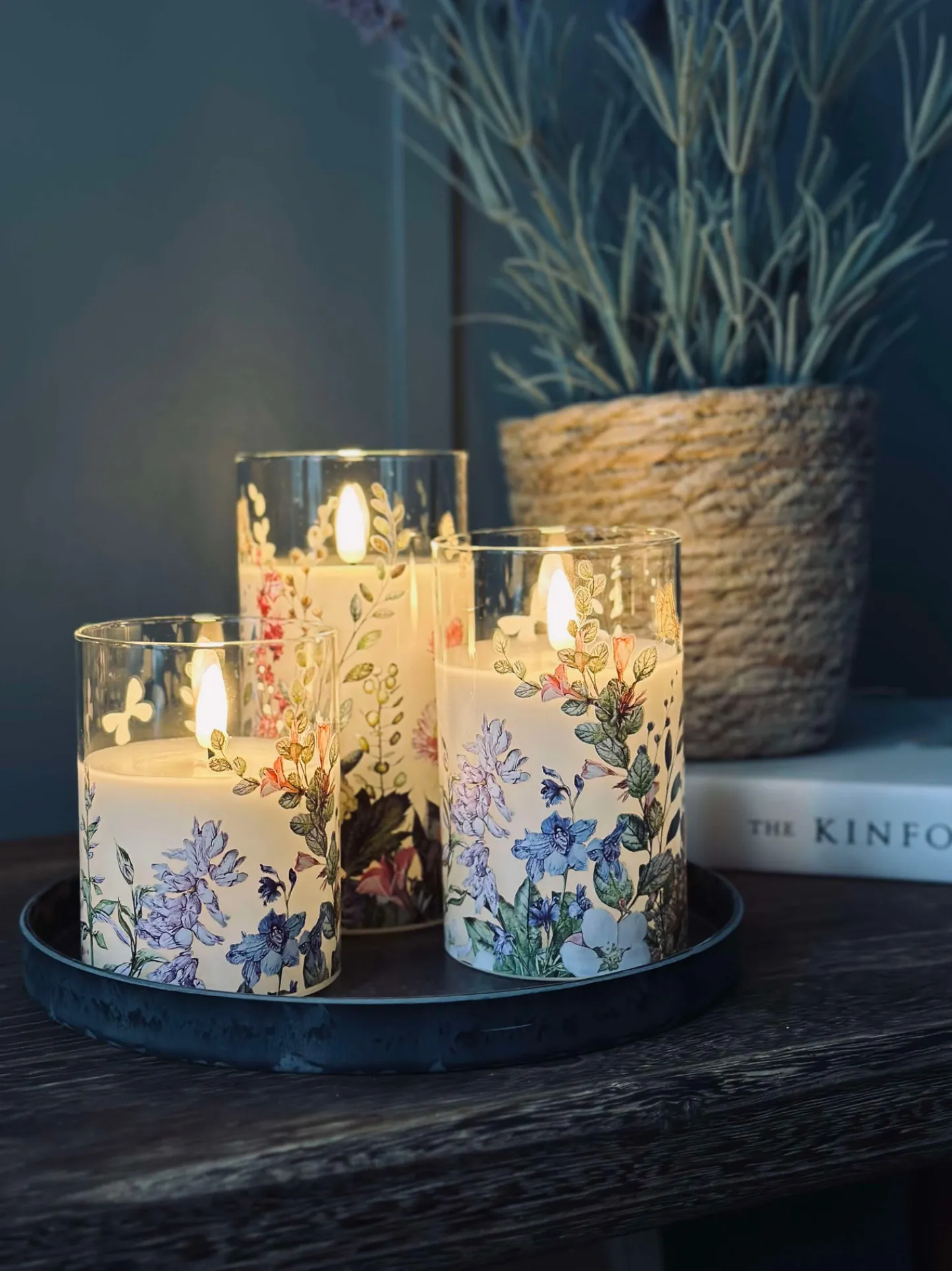 VIAMAJA LED FLORA Cylinder – Sæt med 3 stk og fjernbetjening Best