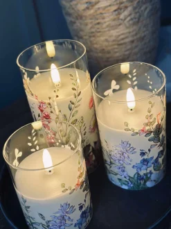 VIAMAJA LED FLORA Cylinder – Sæt med 3 stk og fjernbetjening Best