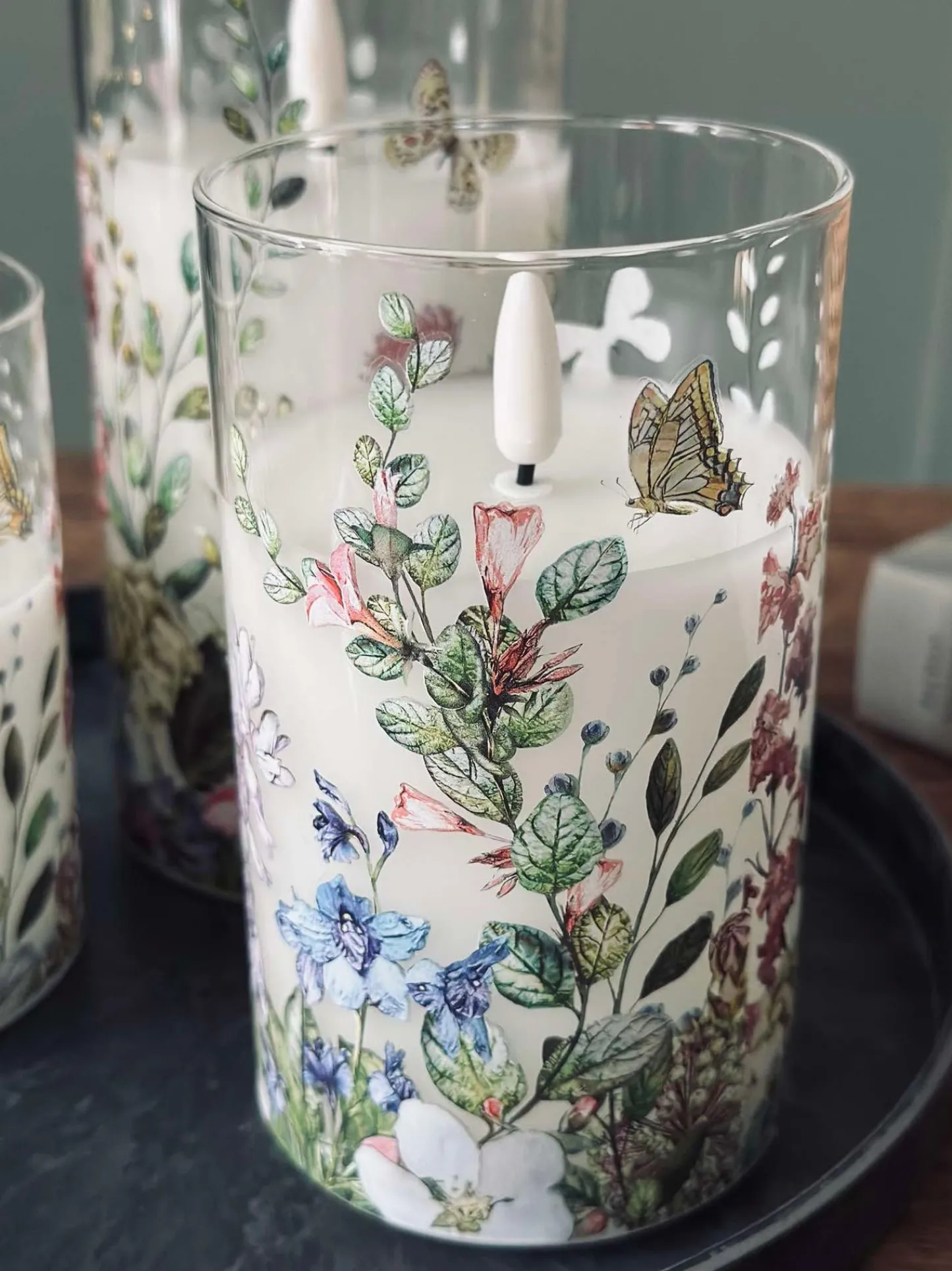 VIAMAJA LED FLORA Cylinder – Sæt med 3 stk og fjernbetjening Best