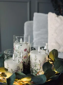 VIAMAJA LED FLORA Cylinder – Sæt med 3 stk og fjernbetjening Best