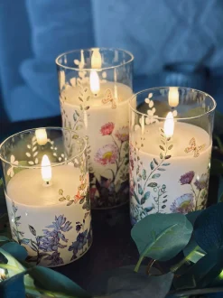 VIAMAJA LED FLORA Cylinder – Sæt med 3 stk og fjernbetjening Best