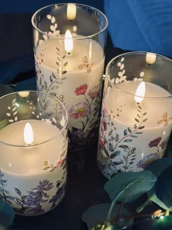 VIAMAJA LED FLORA Cylinder – Sæt med 3 stk og fjernbetjening Best
