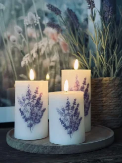 VIAMAJA LED FLORA Lavendel – Sæt med 3 stk og fjernbetjening Sale