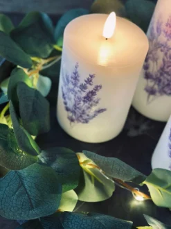 VIAMAJA LED FLORA Lavendel – Sæt med 3 stk og fjernbetjening Sale
