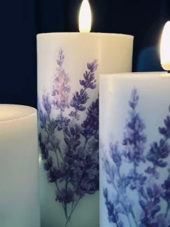 VIAMAJA LED FLORA Lavendel – Sæt med 3 stk og fjernbetjening Sale