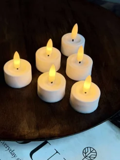 VIAMAJA LED fyrfadslys 8 stk + Fjernbetjening med timer Discount