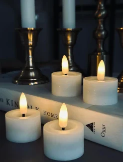 VIAMAJA LED fyrfadslys Voks 4 stk Outlet