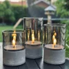VIAMAJA LED GREY Cylinder Sæt med 3 stk - Godkendt til Inde Best