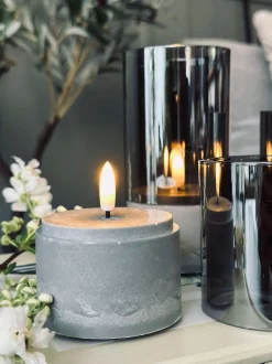 VIAMAJA LED GREY Cylinder Sæt med 3 stk - Godkendt til Inde Best