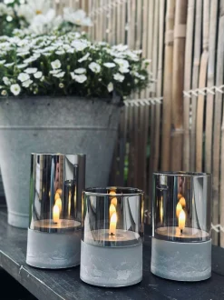 VIAMAJA LED GREY Cylinder Sæt med 3 stk - Godkendt til Inde Best