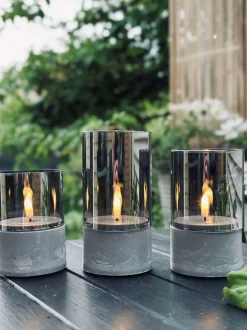 VIAMAJA LED GREY Cylinder Sæt med 3 stk - Godkendt til Inde Best