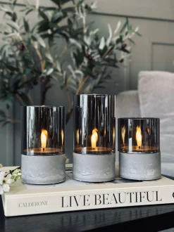 VIAMAJA LED GREY Cylinder Sæt med 3 stk - Godkendt til Inde Best