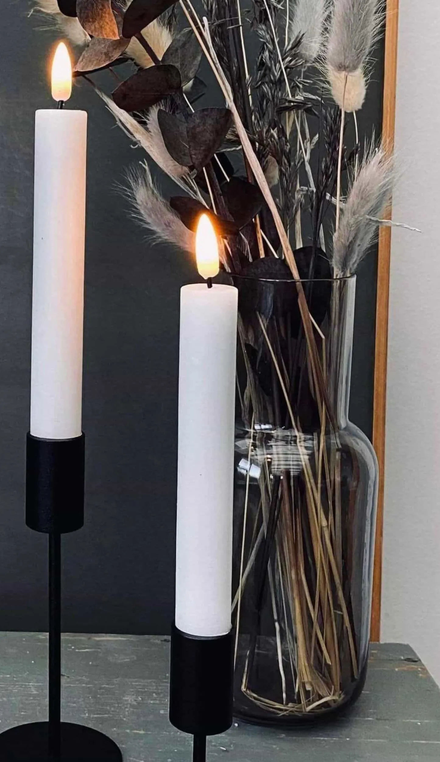 VIAMAJA LED Kronelys 2 stk Hvid – 18cm New