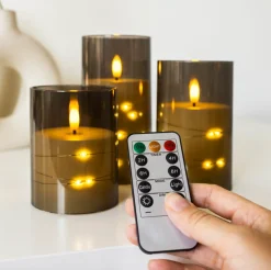 VIAMAJA LED Lys ALMA 3 stk m. fjernbetjening Sale