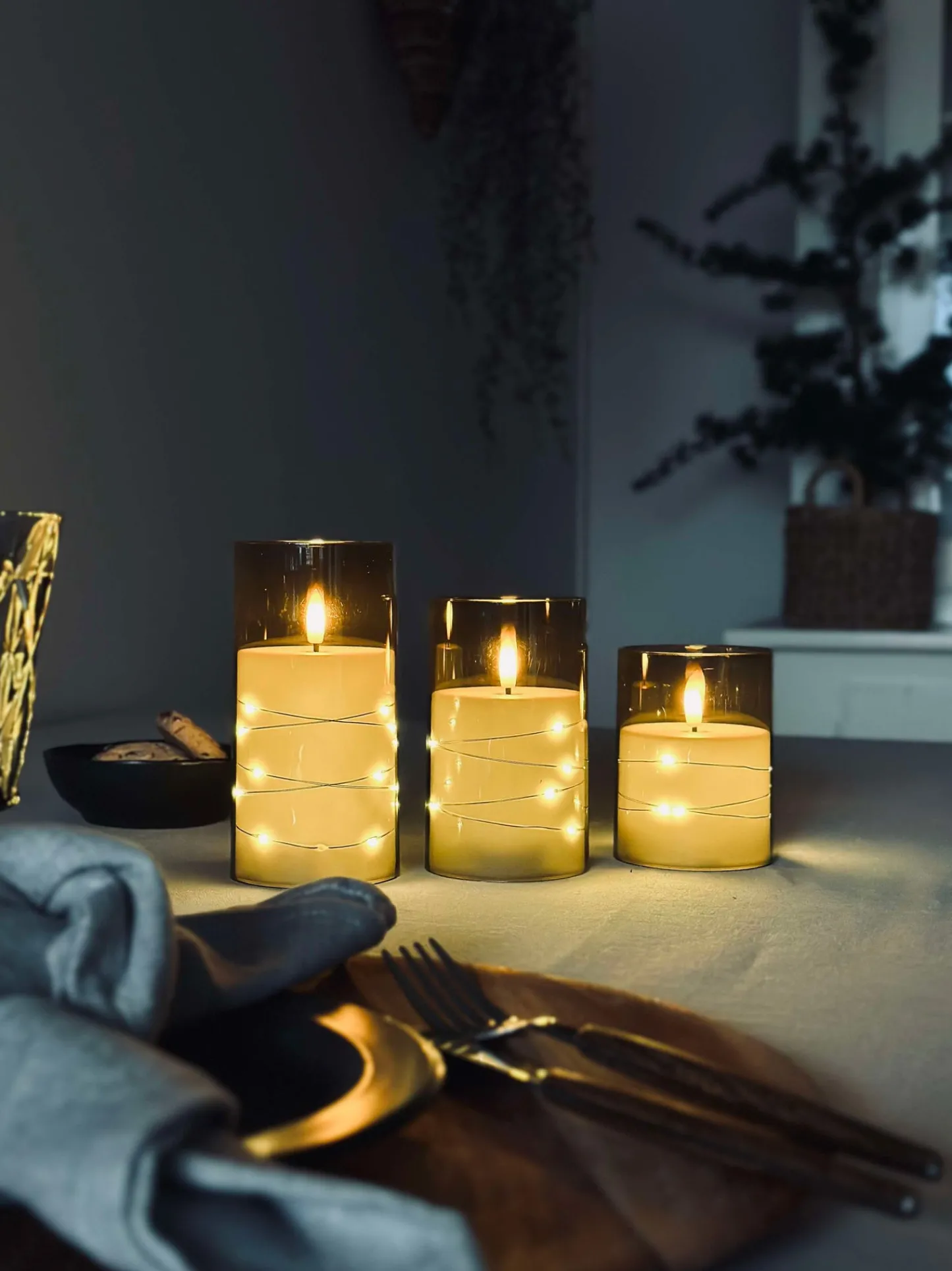VIAMAJA LED Lys ALMA 3 stk m. fjernbetjening Sale